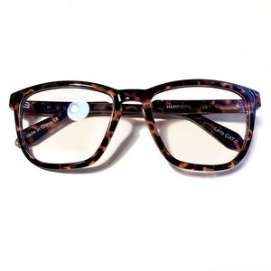 Quay Australia Hardwire Bluelight Glasses Tortoise Pattern